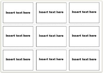 Vocabulary Flash Cards using MS Word