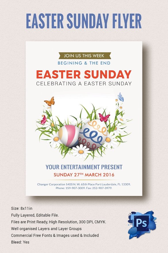 Easter Flyer Template 28 Download Documents In Vector