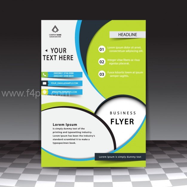 [ Vector ] Modern stylish business flyer template free
