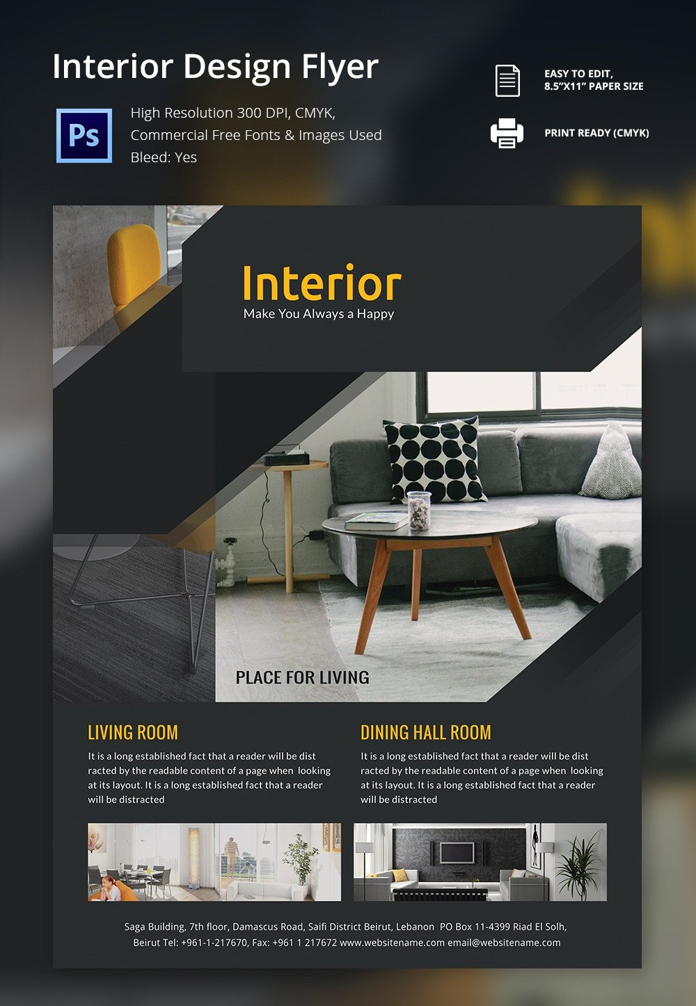 Interior Design Brochure 25 Free PSD EPS InDesign