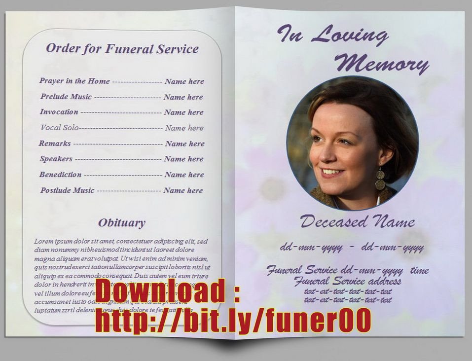Pin by Free Funeral Program Template on Free Memorial