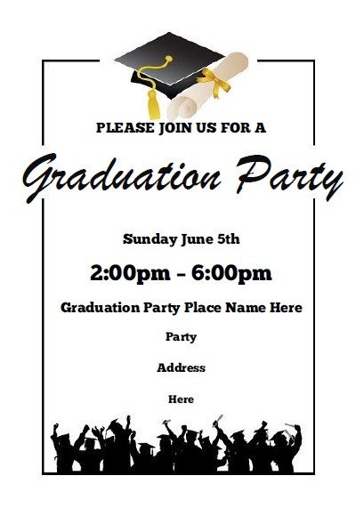Graduation Party Invitations Free Printable