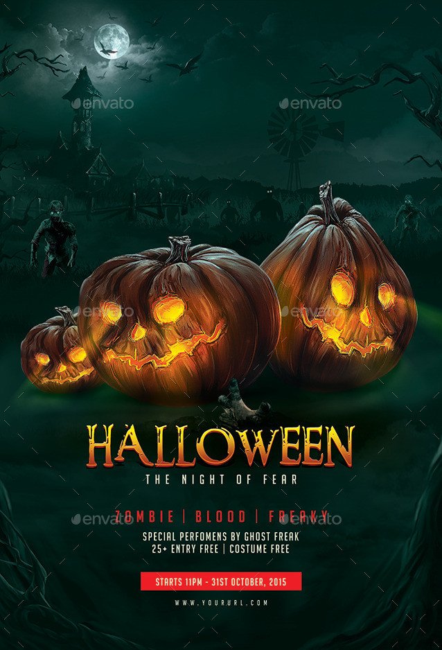 Halloween Flyer Template by Hyov