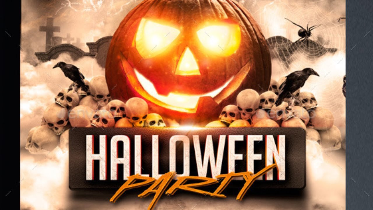 Halloween Party Flyer Template Free For Shope