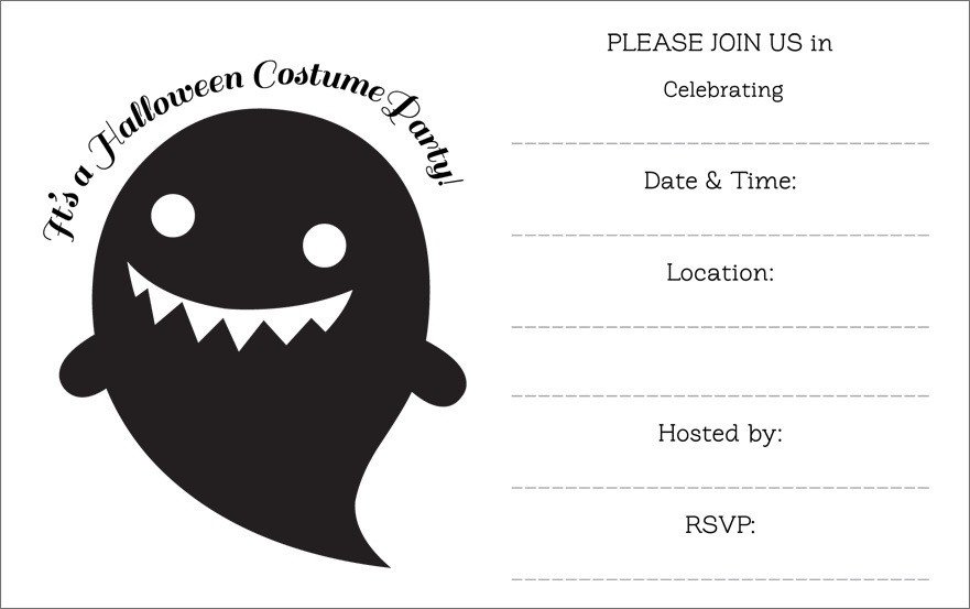 16 Awesome Printable Halloween Party Invitations