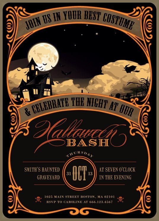 Best 25 Halloween party invitations ideas on Pinterest