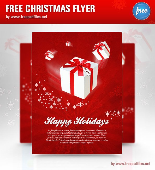 Christmas Flyer PSD Template Free PSD Files