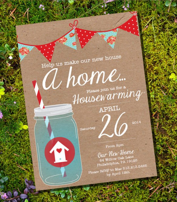 15 Amazing Housewarming Invitation Templates PSD