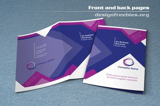 Free Bifold Booklet Flyer Brochure InDesign Template No 1