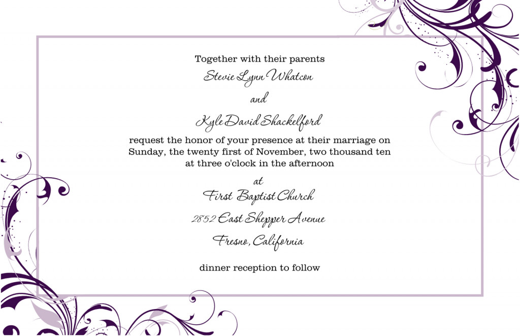 8 Free Wedding Invitation Templates Excel PDF Formats
