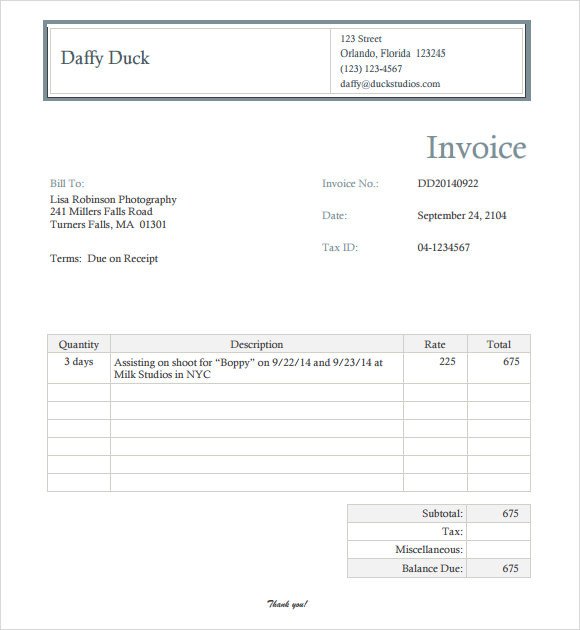 10 graphy Invoice Samples Word PDF