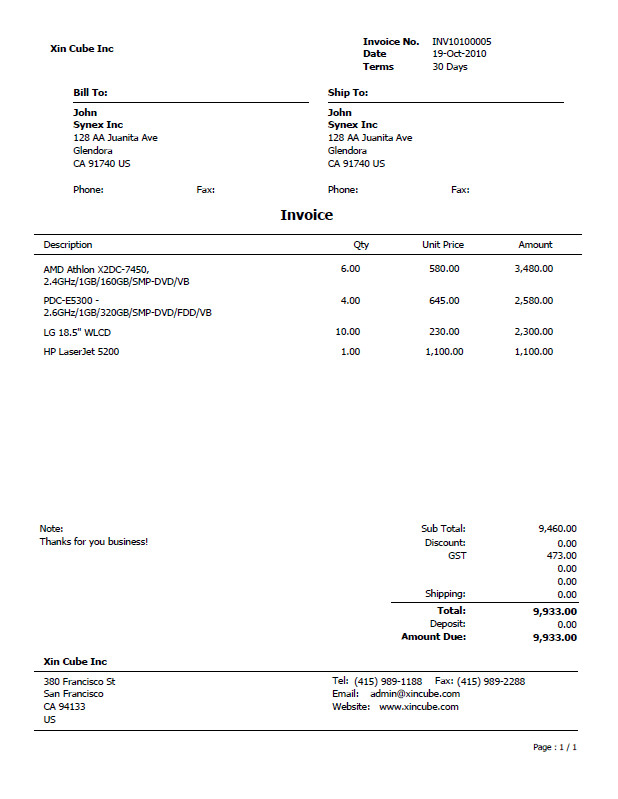 quotation template Invoice template sample invoice