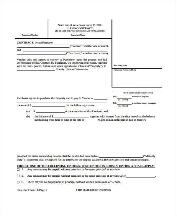 38 Sample Free Contract Forms