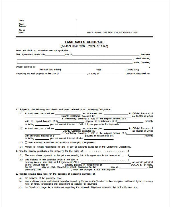 land contract template Learn All About Land Contract