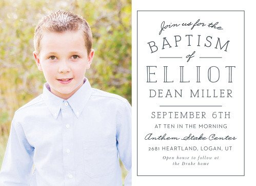LDS Baptism Invitations