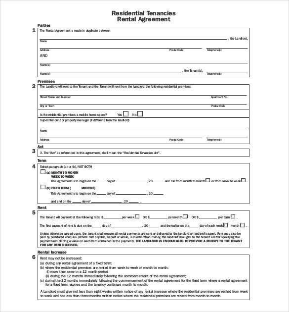 29 Lease Agreement Templates Word PDF
