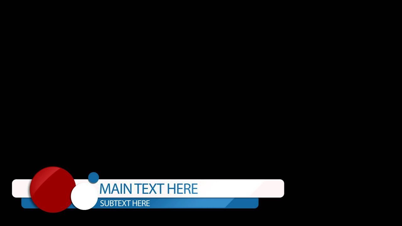 Free After Effects Lower Third template bubble pop