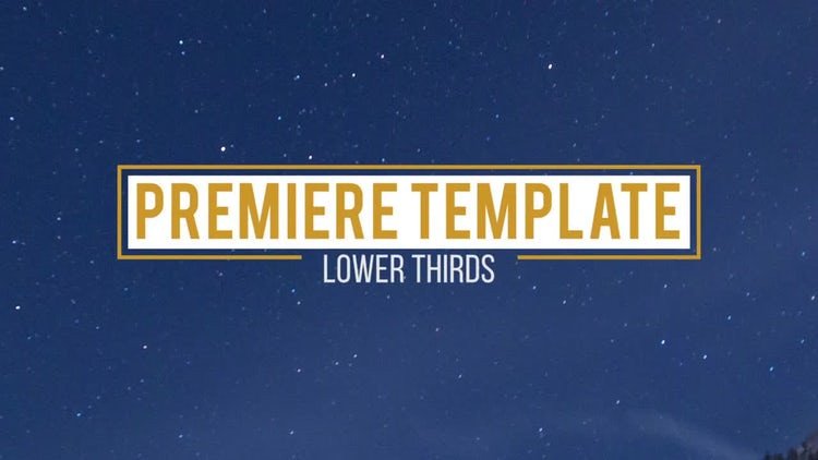 10 Lower Thirds Premiere Pro Templates