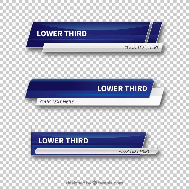 Lower Third Vectors s and PSD files