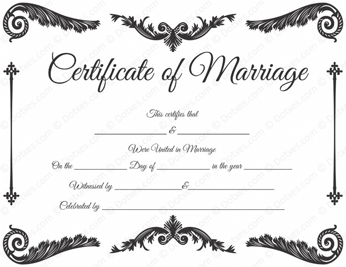 Royal Corner Marriage Certificate Format