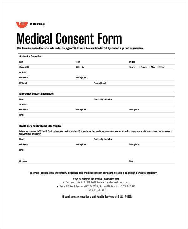 Blank Medical Forms 35 Free Documents in Word PDF