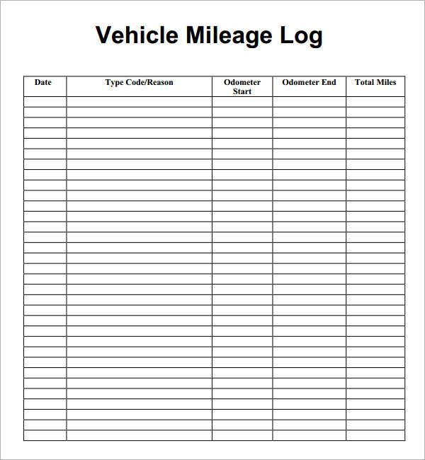 Mileage Log Template 13 Download Free Documents In Pdf Doc