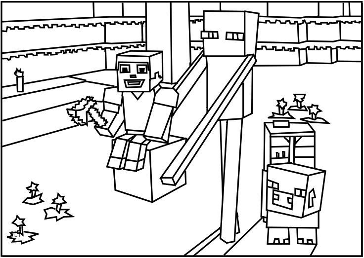 Minecraft Coloring Pages Enderman Kids stuff