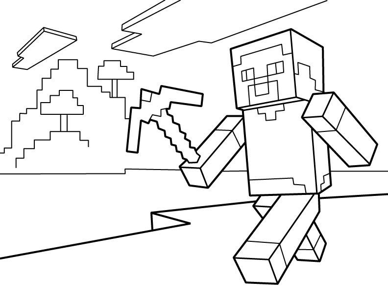 Minecraft Coloring Pages Free Printable Minecraft PDF