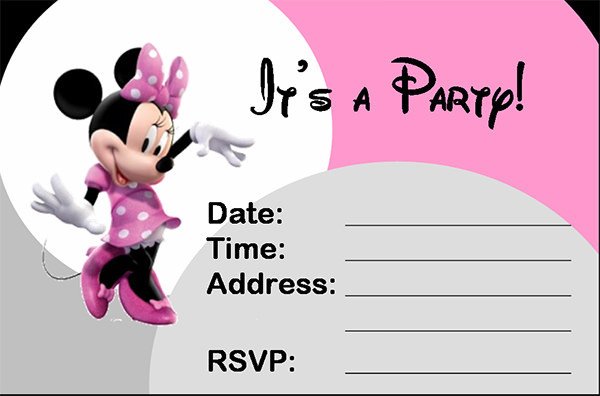 23 Awesome Minnie Mouse Invitation Templates PSD AI