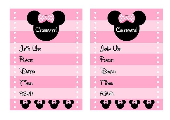 FREE PINK Minnie Mouse Birthday Party Printables