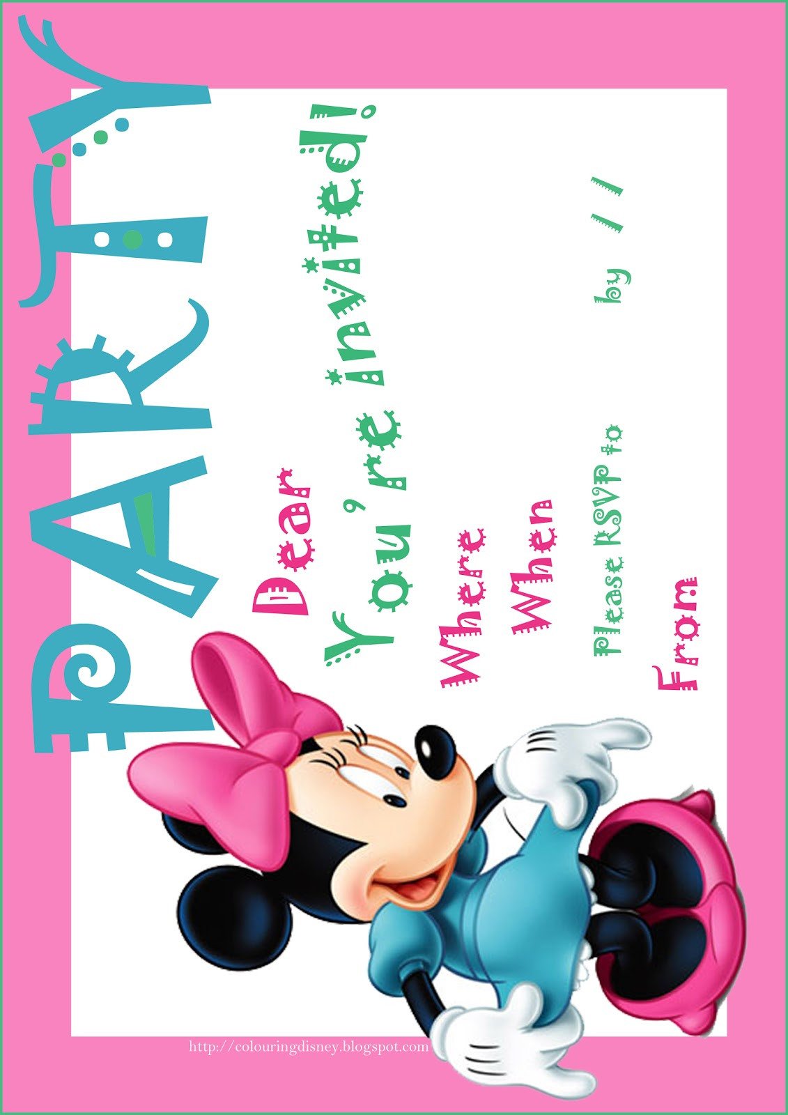 Minnie Mouse Free Printables