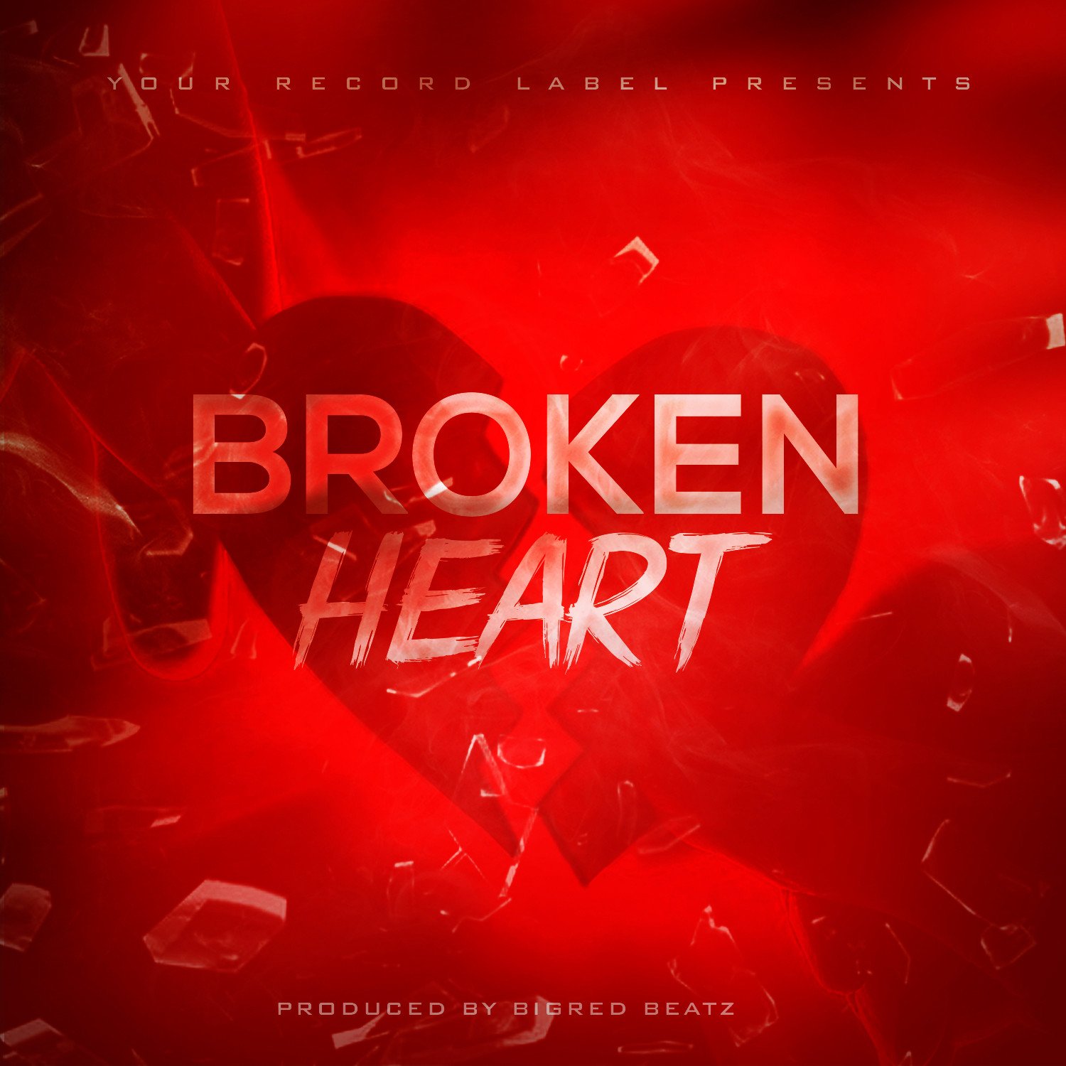 Broken Hearts Free Album Cover Template