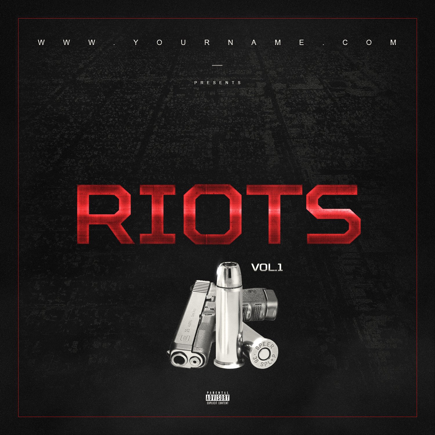 Riots Mixtape Cover Template VMS