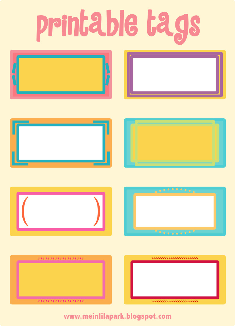 free printable cheerfully colored tags – ausdruckbare