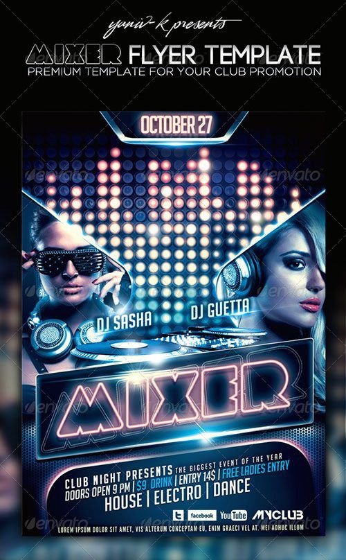 Template Free Club Party Psd Flyer Templates Free Premium