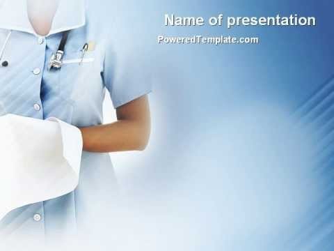 Nurse PowerPoint Template by PoweredTemplate