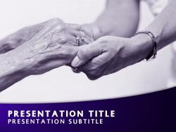 Royalty Free Nursing Home PowerPoint Template in Purple