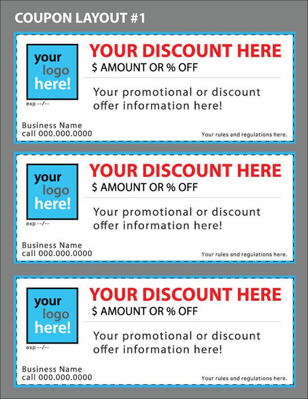 Custom Coupon Templates for your Business on Behance