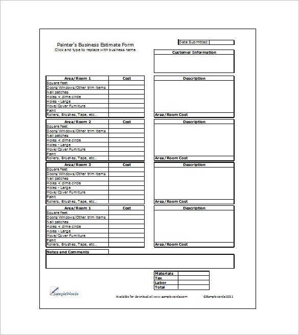 19 Sample Estimate Templates Docs PDF Excel
