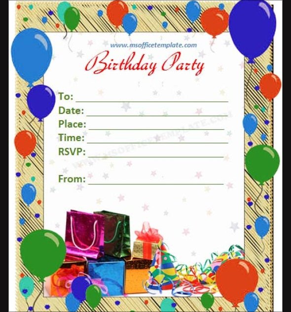 63 Printable Birthday Invitation Templates PDF PSD Word