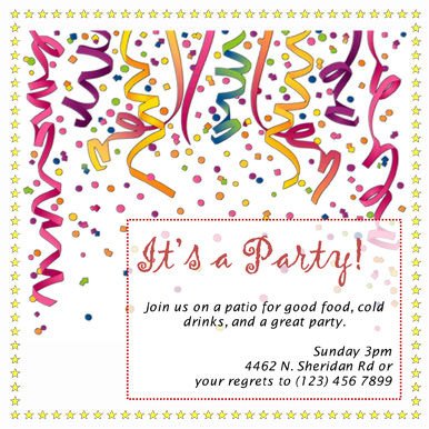 Free Party Invitation Templates The Grid System