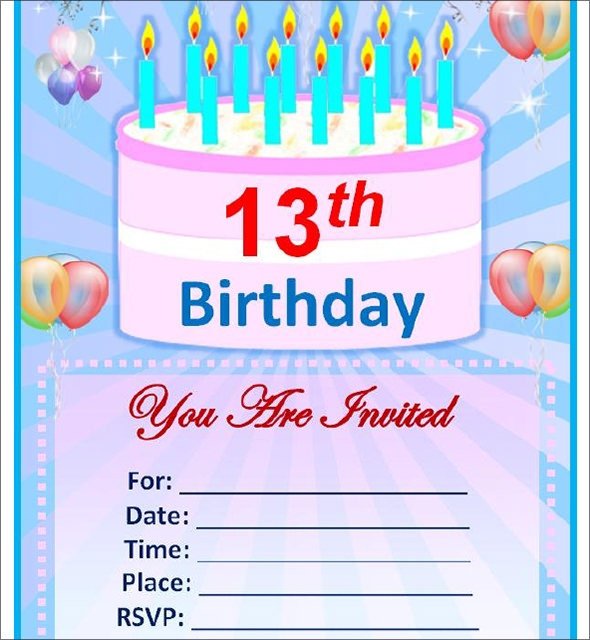 Sample Birthday Invitation Template 40 Documents in PDF