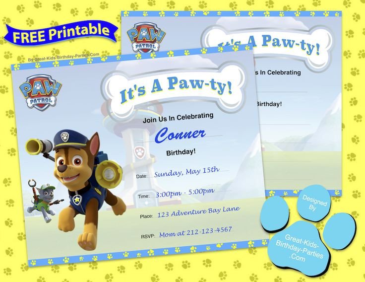 63 best images about Paw Patrol Party on Pinterest