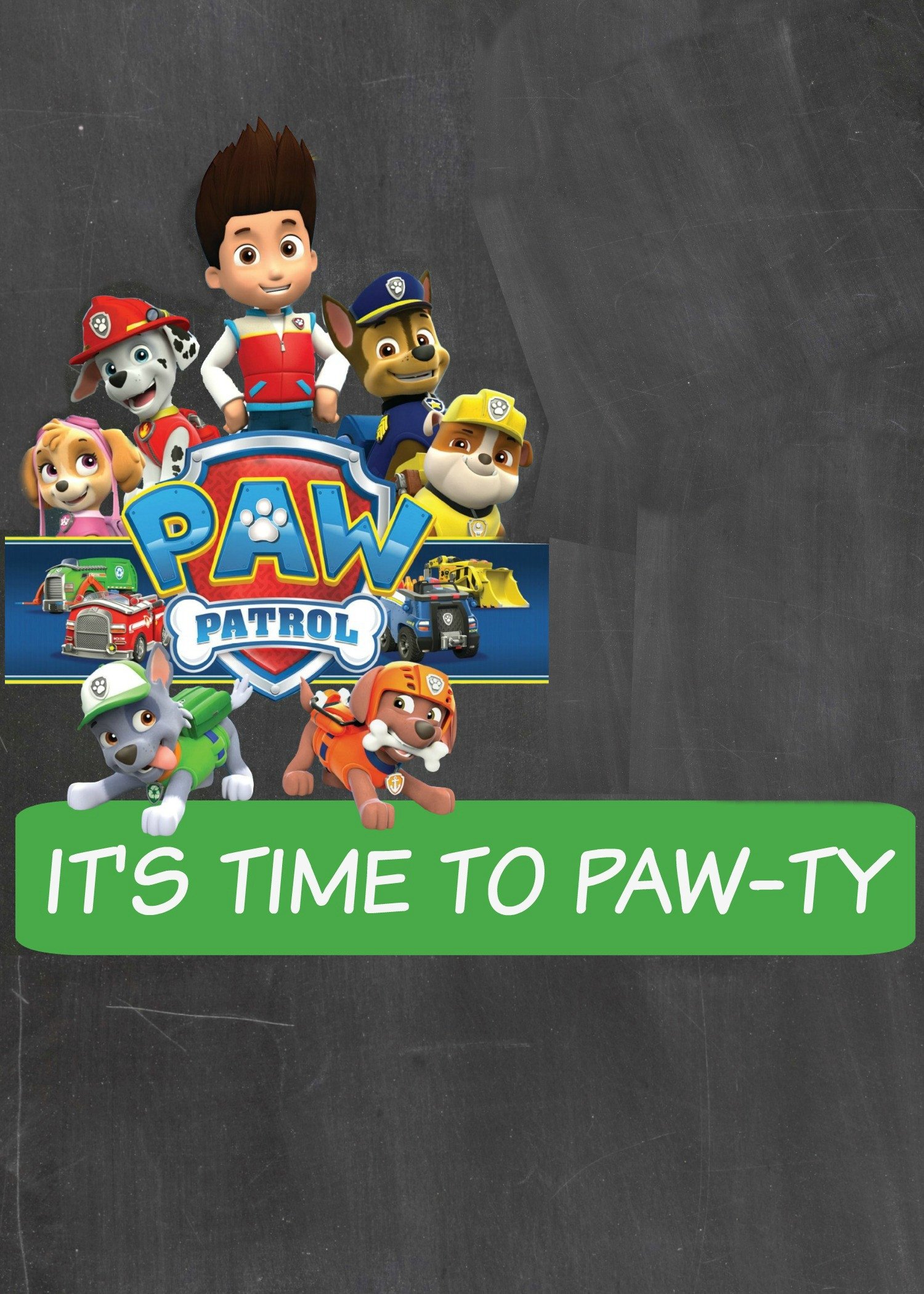 How to make a Paw Patrol Digital Invitation