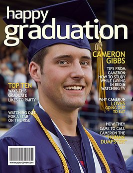 Custom Magazine Cover For A Graduation