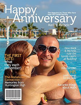 Personalized Anniversary Magazine Cover