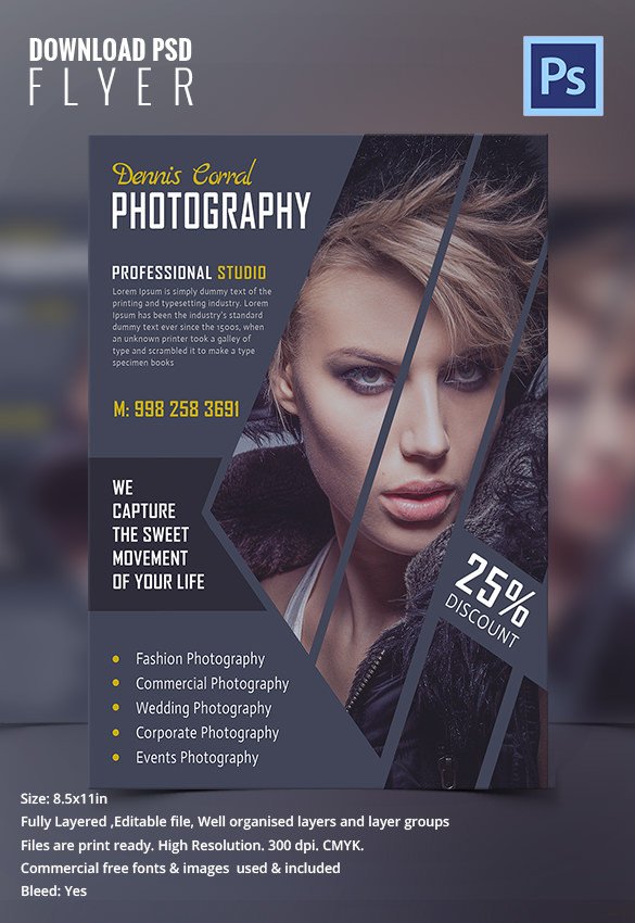 graphy Flyer Template 31 Free PSD Format Download
