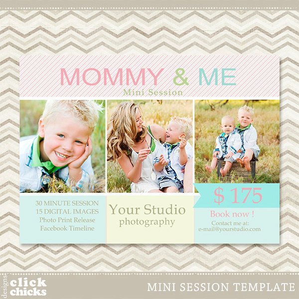 Mini Session Mommy & Me graphy Marketing Template 006