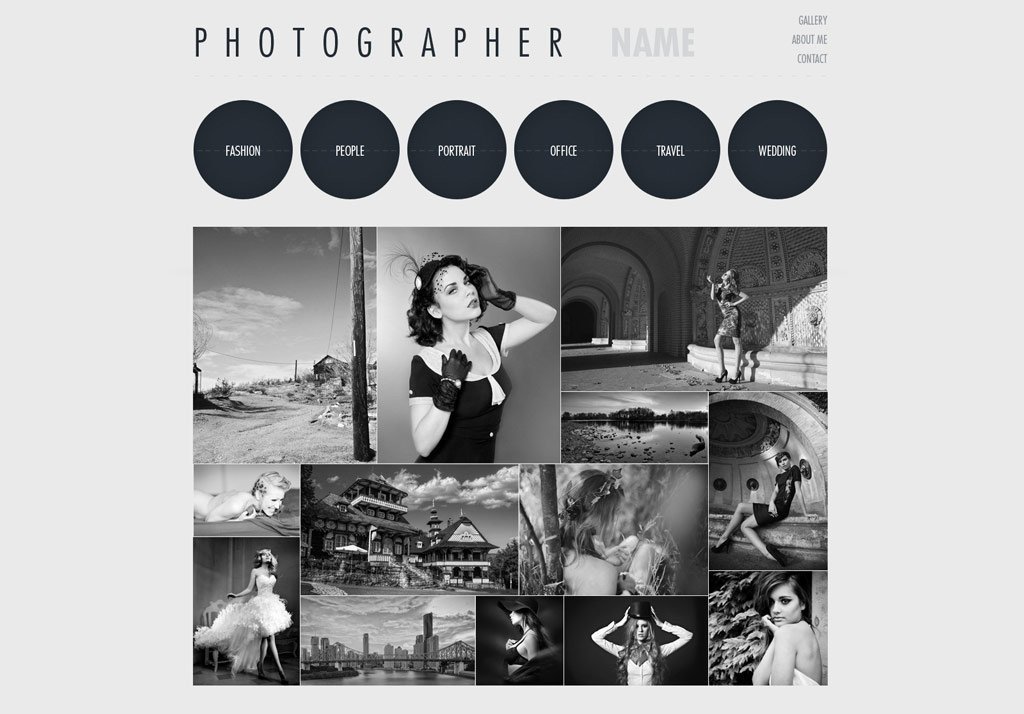 graphy Website Template