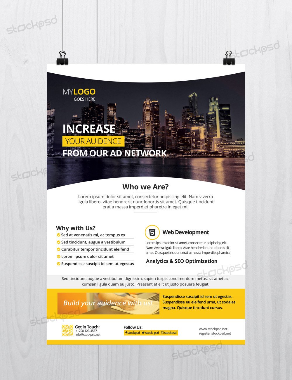Corporate Download Free shop Flyer Template Free